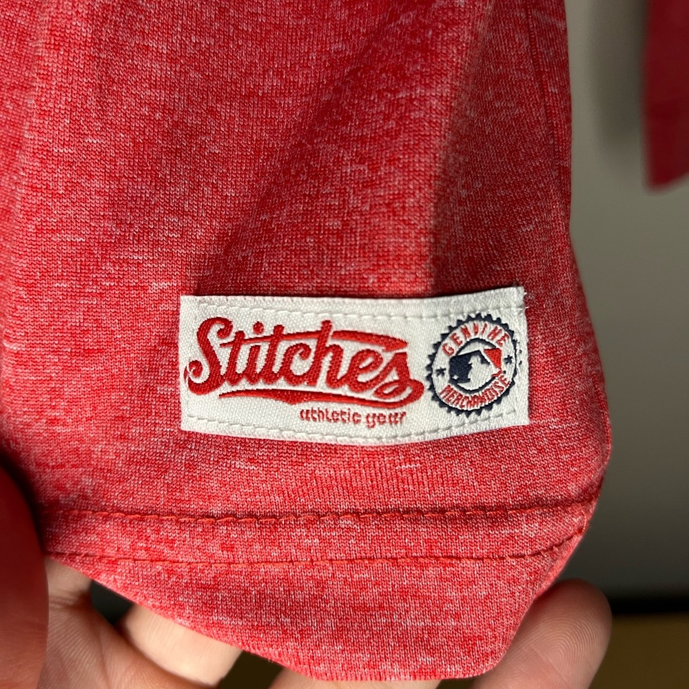 Men’s St Louis Cardinals MLB Stitches Quarter Zip Size M - Picture 3 of 4